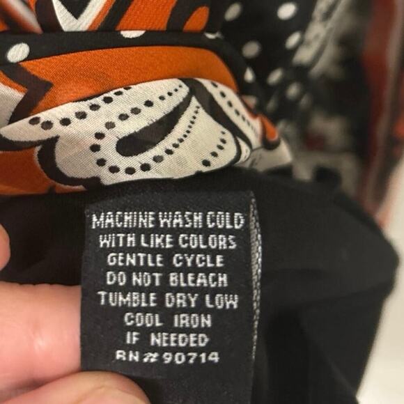 MSK Black Floral Asymmetrical Handkerchief Hem Halter Neck Boho Midi Dress 10 - Picture 12 of 12